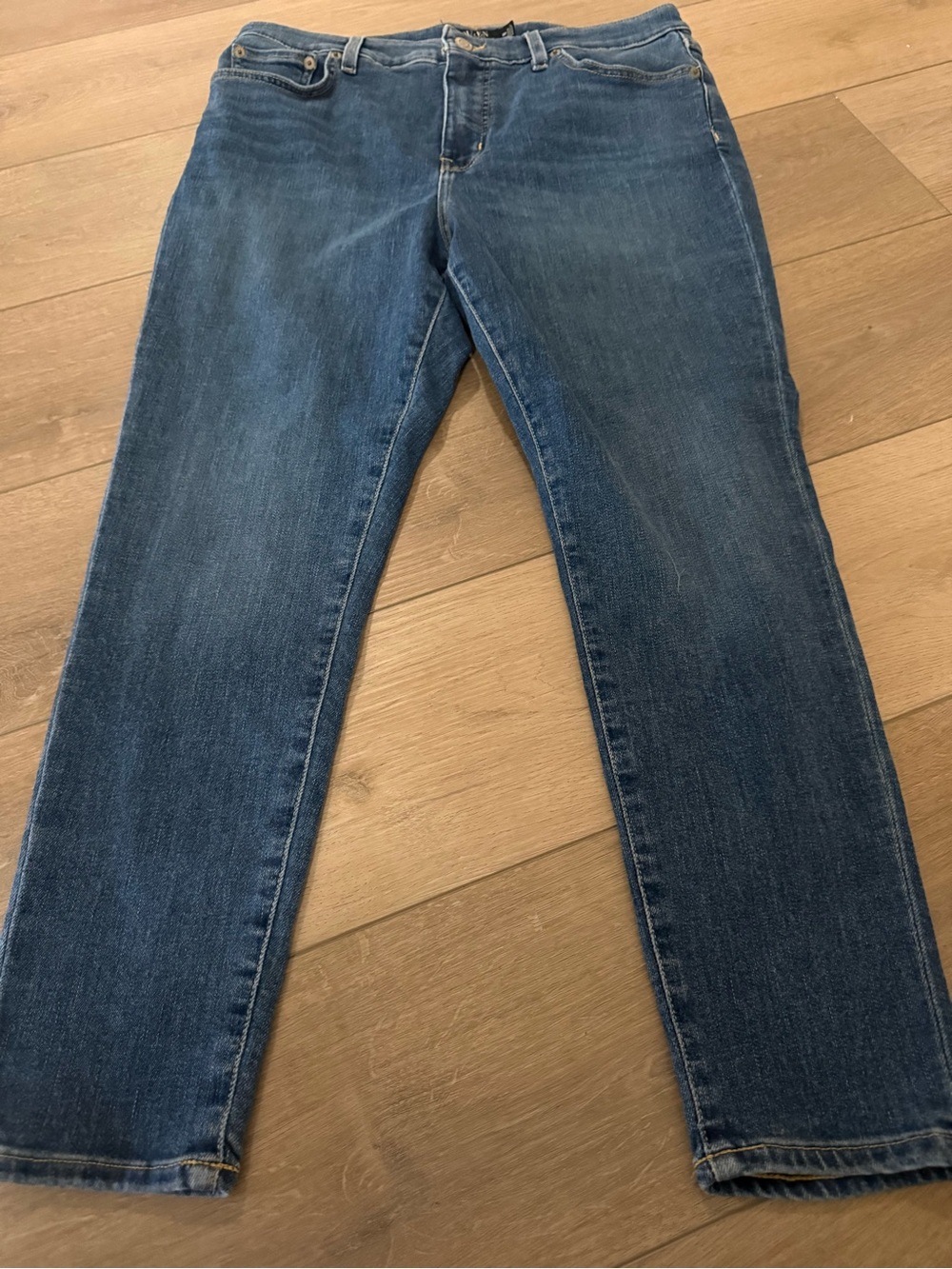 Lauren Ralph Lauren Jeans Size 14P Petite Medium Wash Bootcut Denim